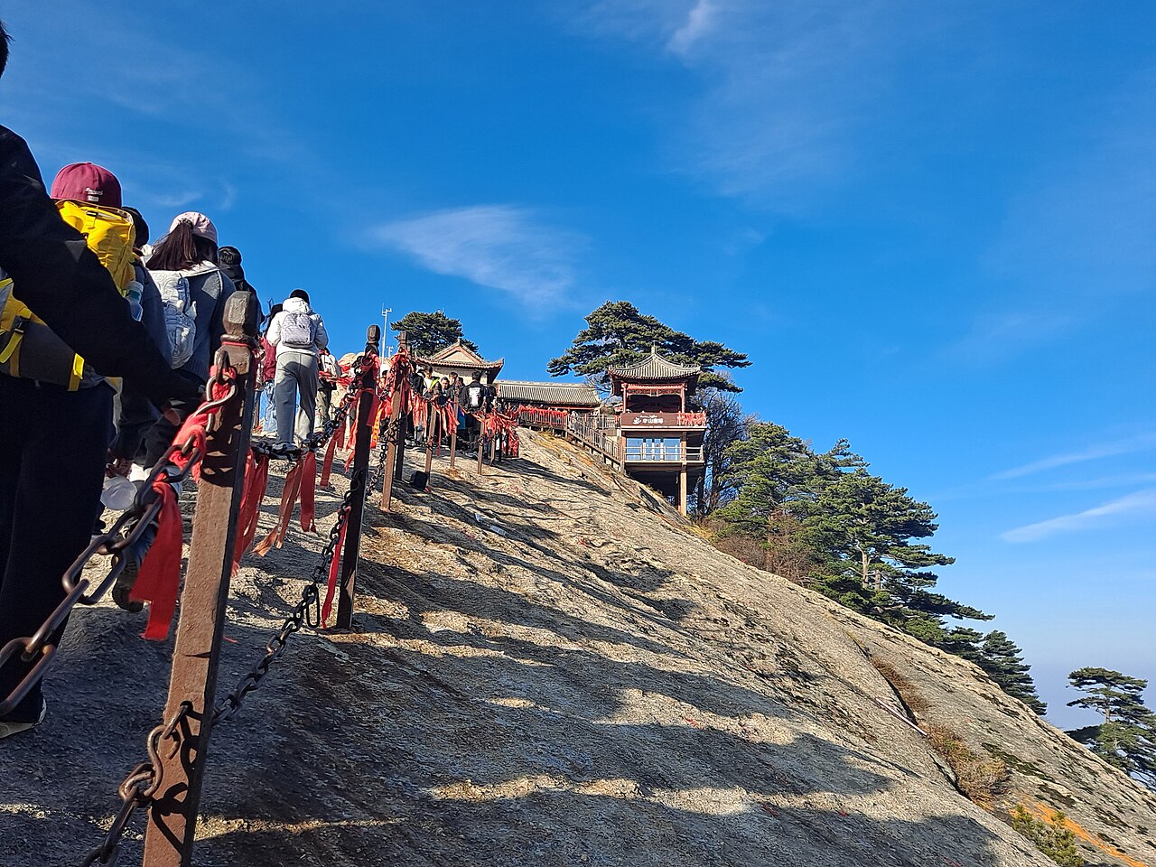 The trail at Mount Hua, Shaanxi province